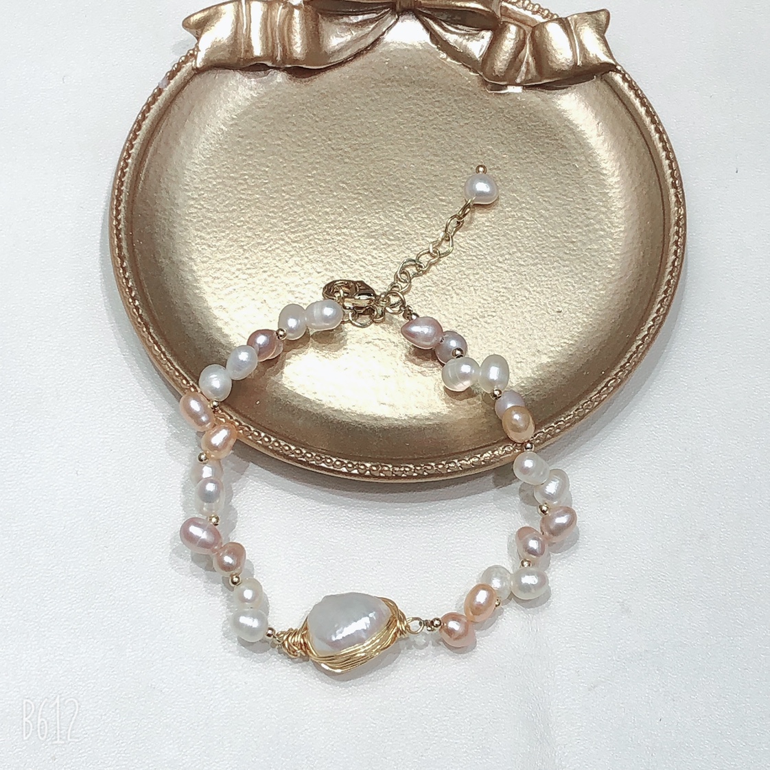 Original pearl bracelet ➕ copper wire white stone Internet celebrity style undefined