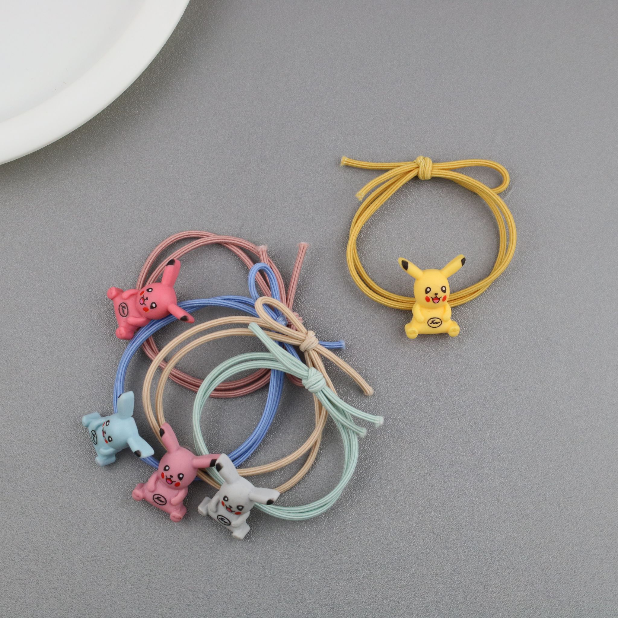 Cartoon rubber band Pikachu hair cord accessories thumbnail