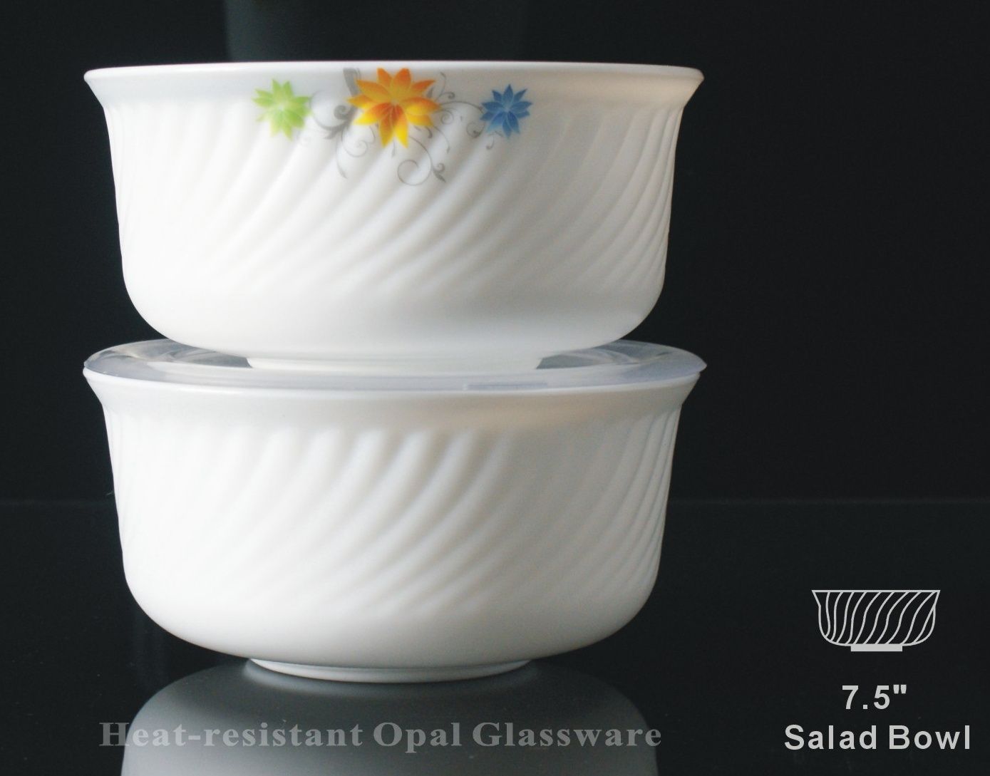 Yiwu Quality SALAD BOWL -HDW75 OPAL BOWL Specification image