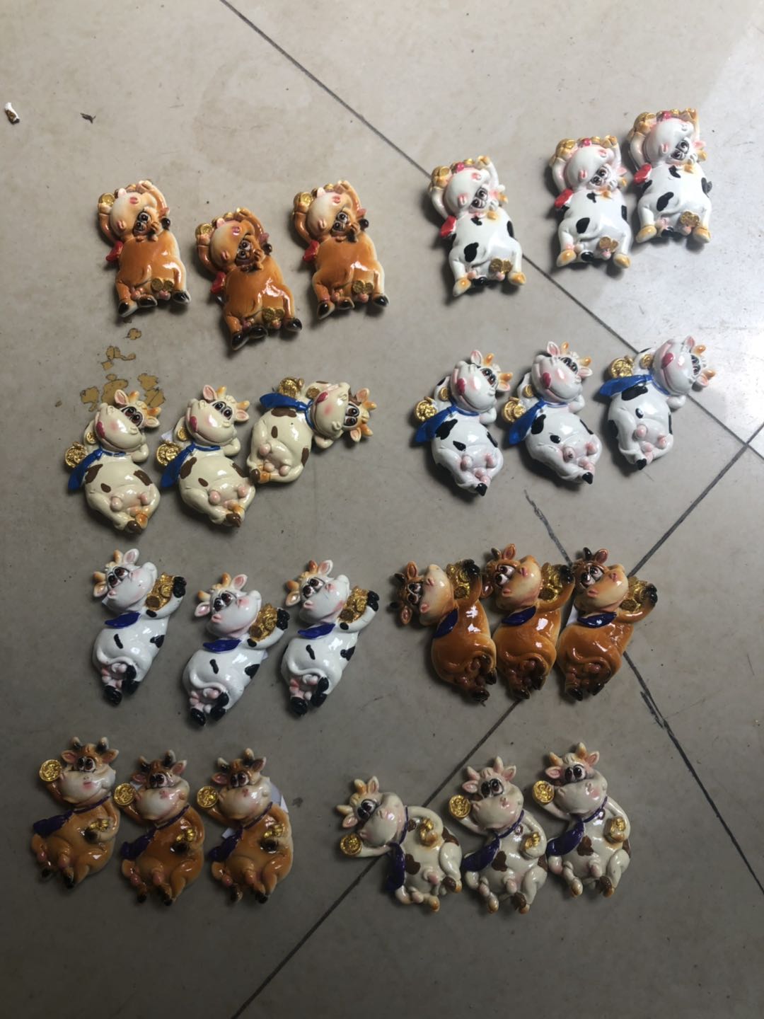 Little Cow Resin Fridge Magnet 8