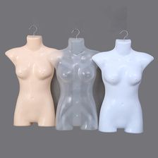 女士半身模特道具多色胸片挂板塑料睡衣连衣裙衣架模特颜色可定制