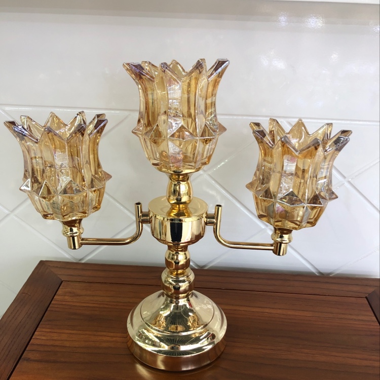 Glass Crystal Candlestick Manufacturers Foreign Trade Single, Large Quantity Can Be Inquiry Specification drawing