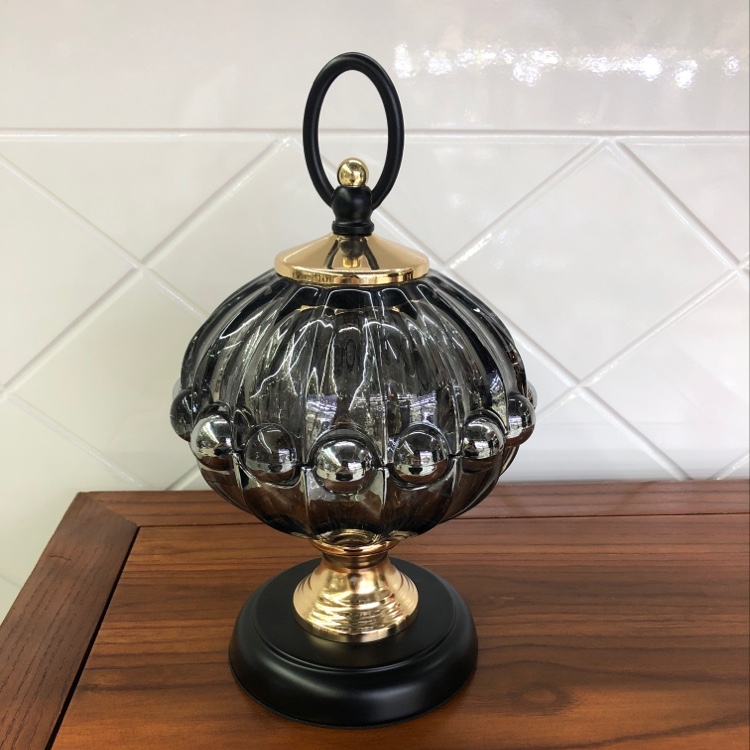 Manufacturers Direct Sales Crystal Candy Jar With Lid Craft Decoration Foreign Trade, Small, Large Quantity Please Inquire Specification drawing