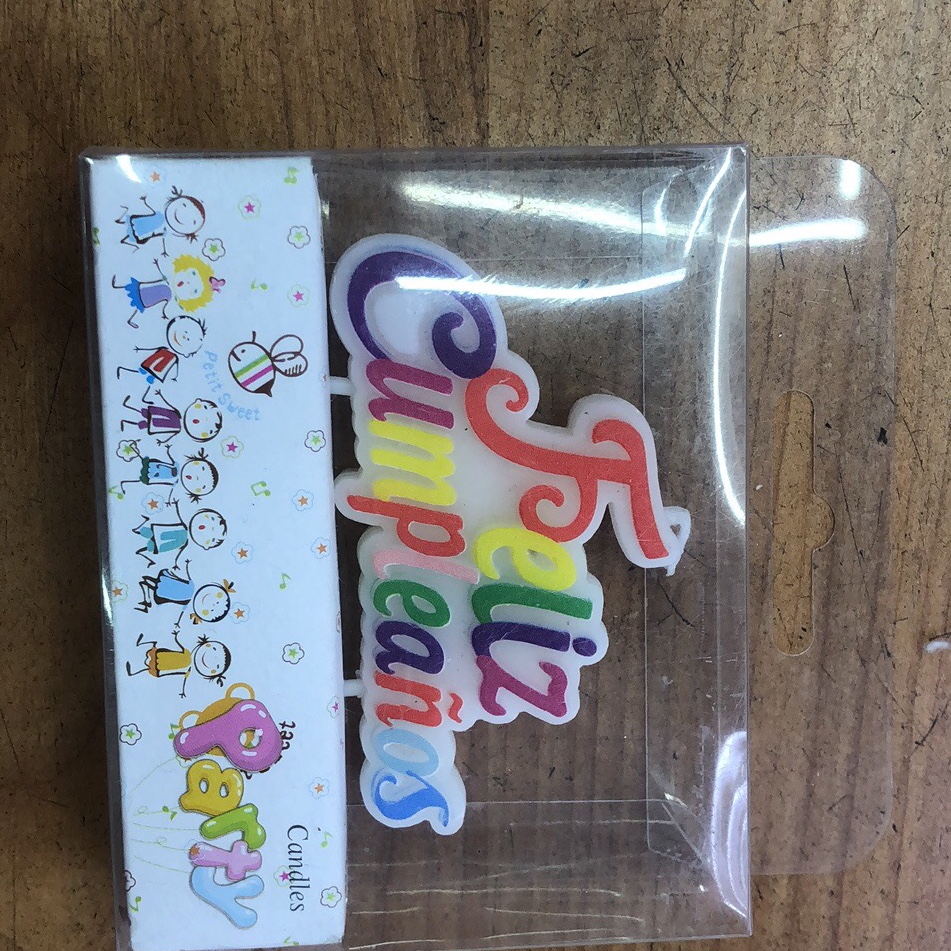 PVC box Spanish birthday candles thumbnail