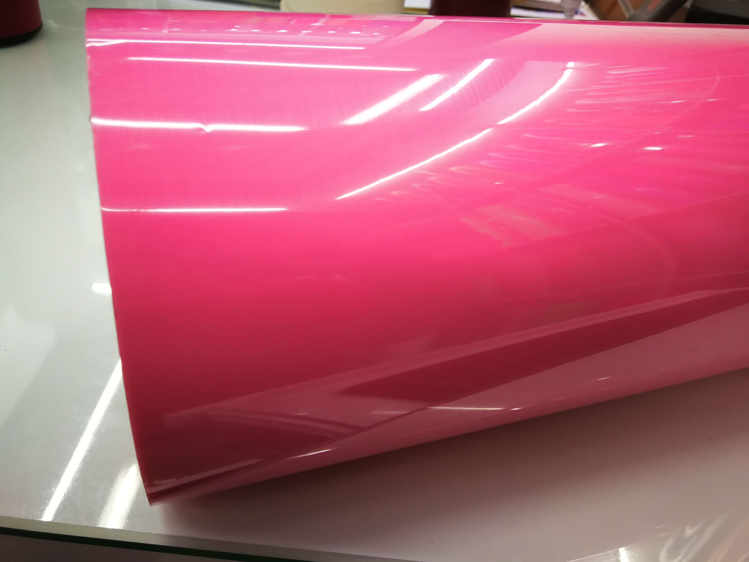 Jia Li Xin PU lettering film pink heat transfer printing washable environmental protection manufacturer straight hair