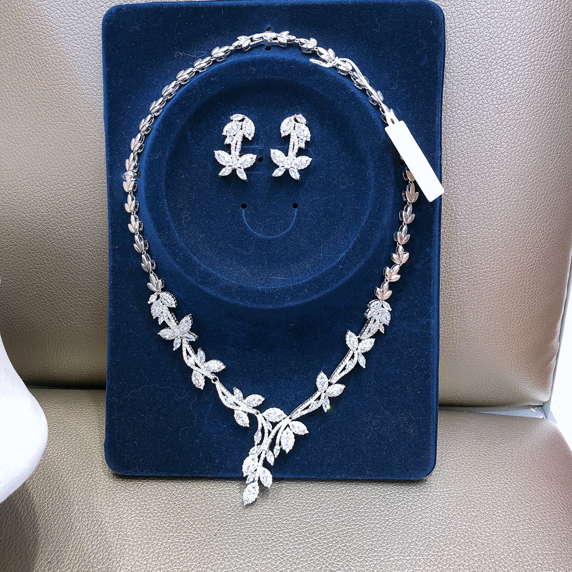 Korean Trend Fashion Necklace Earrings Set Bridal Accessories