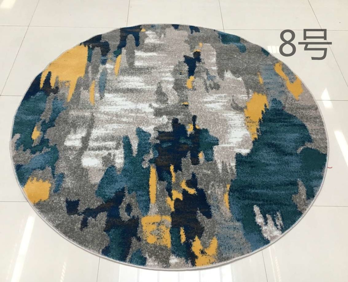Modern Simple Light Luxury Round Carpet Northern Europe Ins Living Room Coffee Table Mat Bedroom Abstract New Chinese