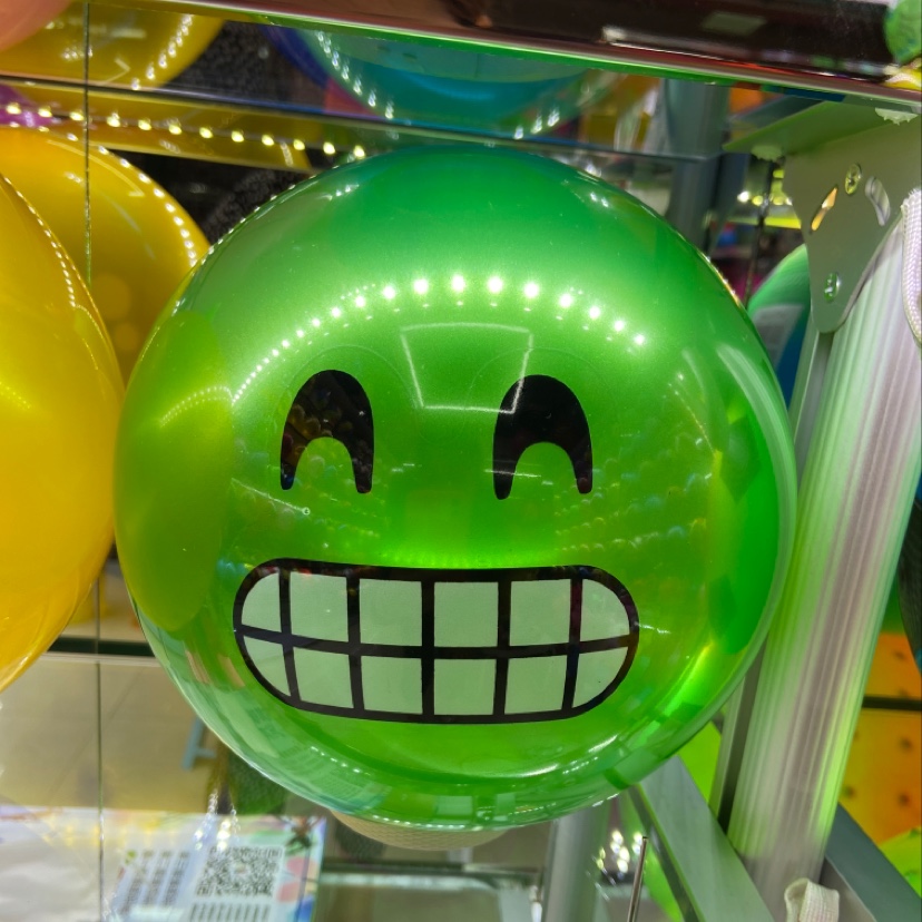婴幼童充气玩具22公分笑脸贴标球详情图6