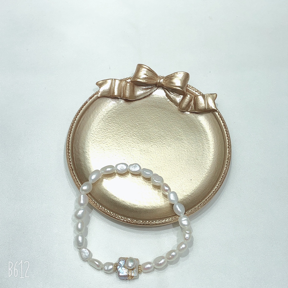 Original pearl freshwater pearl yellow stone bracelet, light luxury internet-famous bracelet Specification image