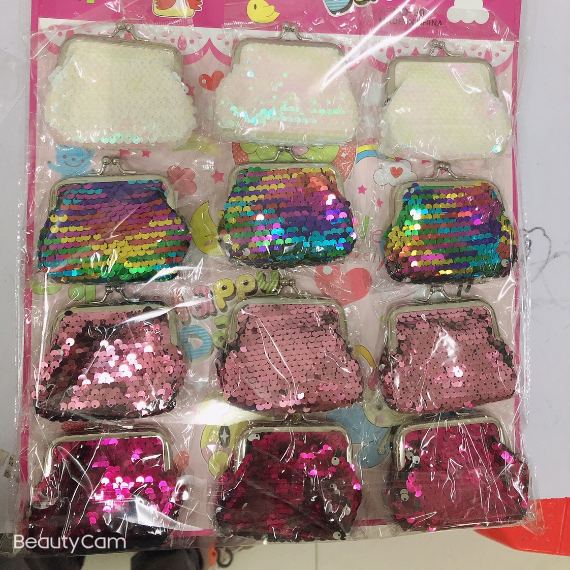 12卡装亮片零钱包