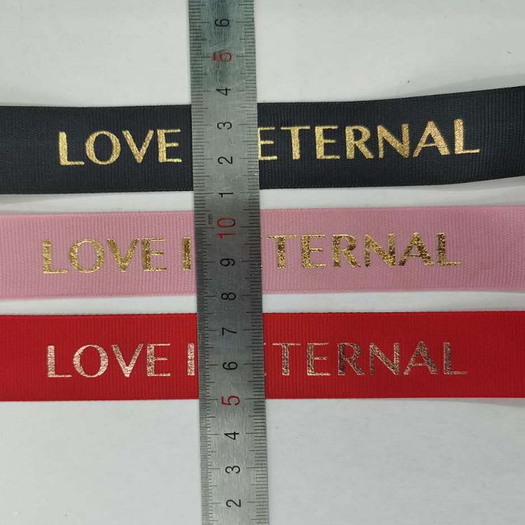 Various Sizes Polyester Ribbed Belt Printing Hot Stamping Pattern Pattern Manufacturers Direct Sales undefined