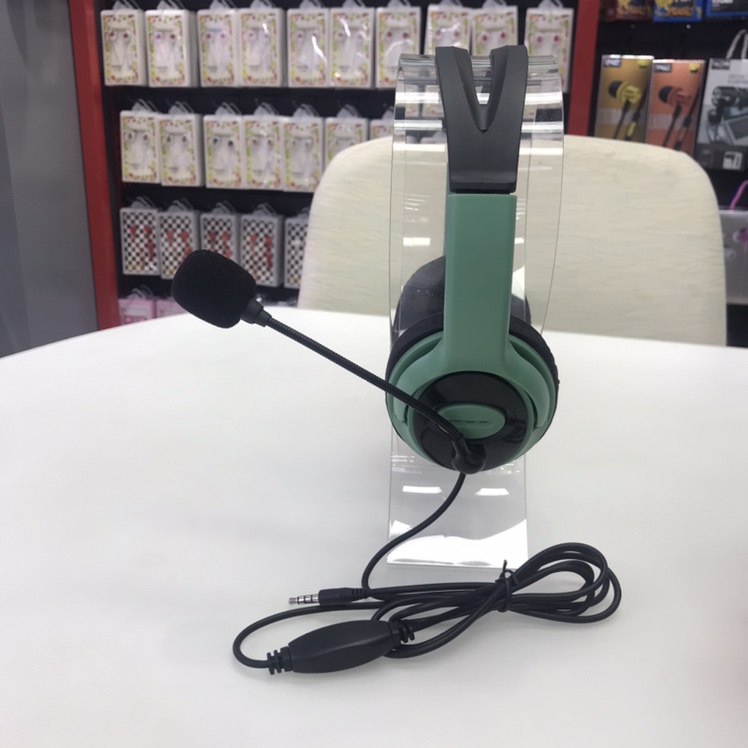 Hot style headphone laptop game headset bass eating chicken headset x15 with MAC pop army green headset