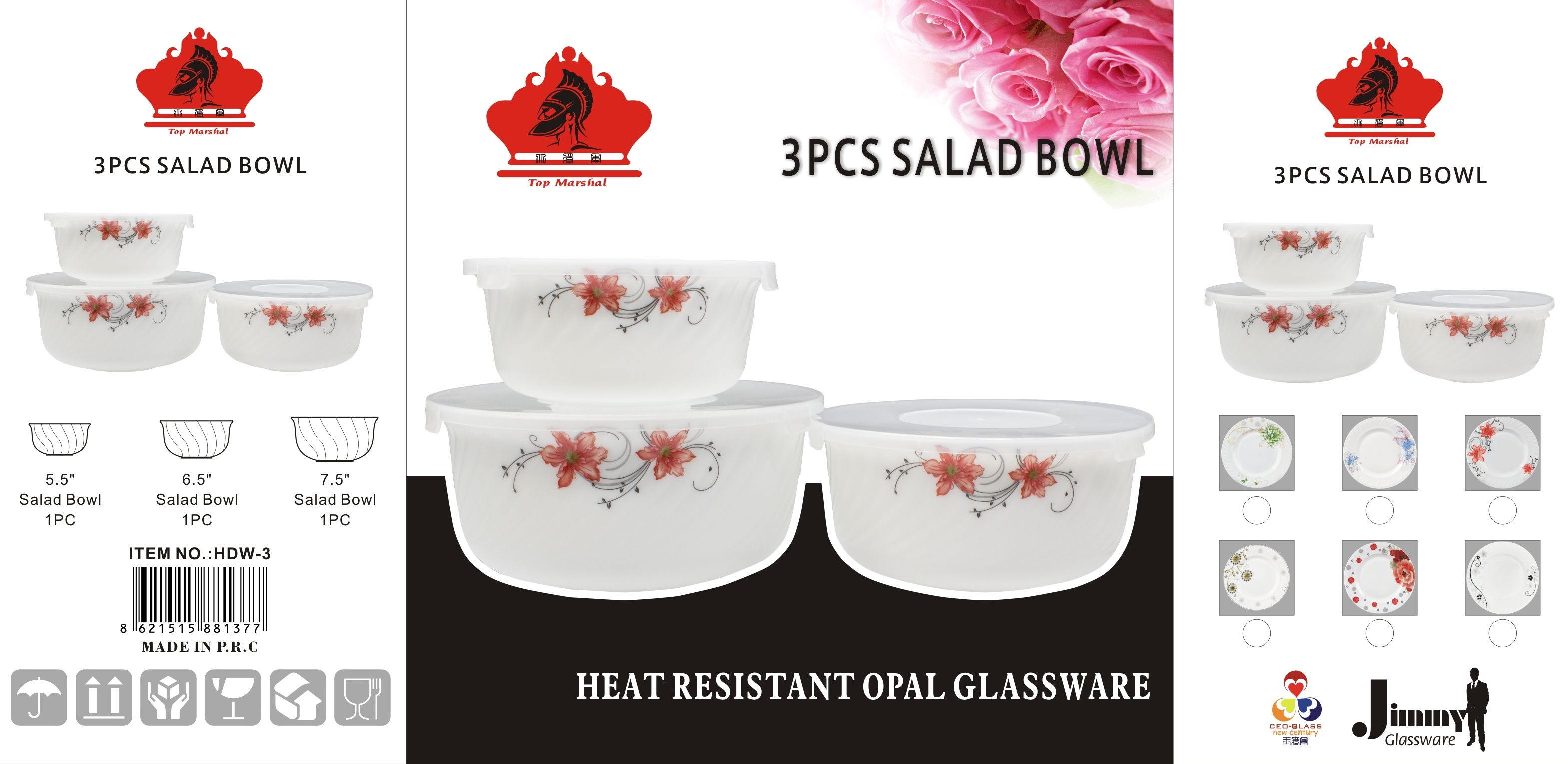 Yiwu Good Goods NOODLE BOWL GLASS Soup Noodle BOWL -MW65 GLASS BOWL Specification image