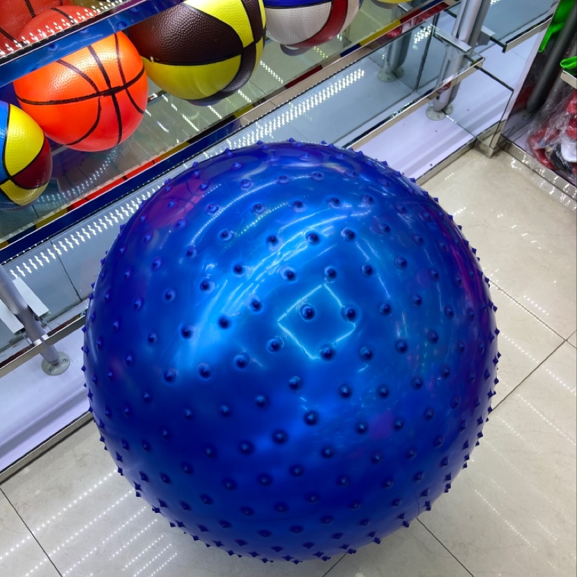 65公分按摩健身球水上步行球瑜伽球健身运动器材防滑耐用水中锻炼增强平衡训练用品细节图