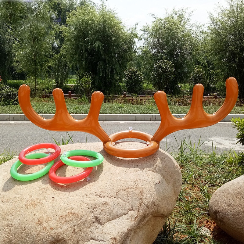 Inflatable Pvc Toy Swim Ring Easter Bunny Children's Ring Halloween Christmas Products details Picture