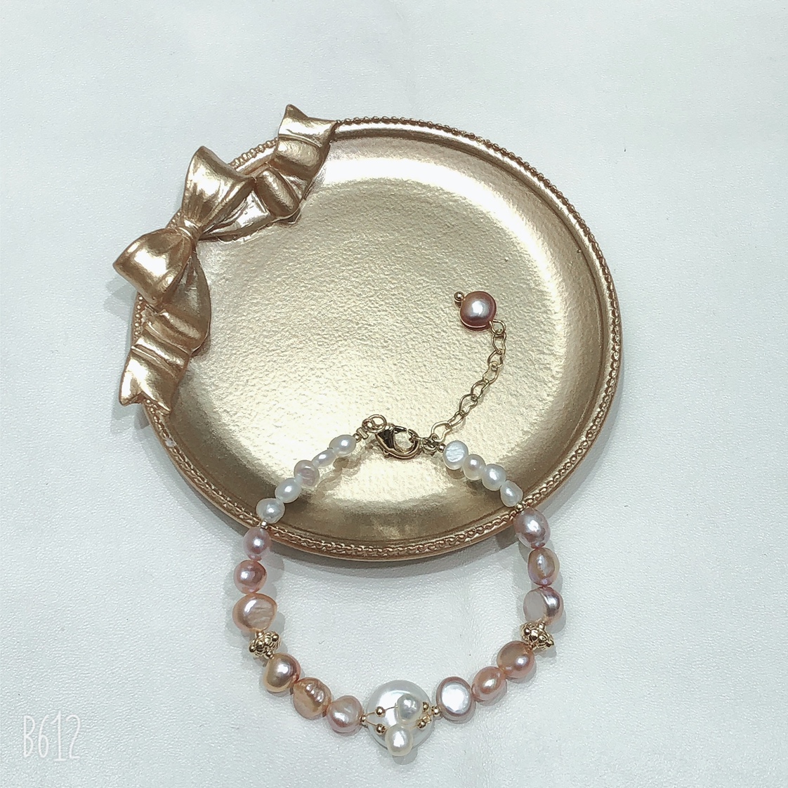 Baroque freshwater pearl original pearl lobster clasp bracelet for women undefined