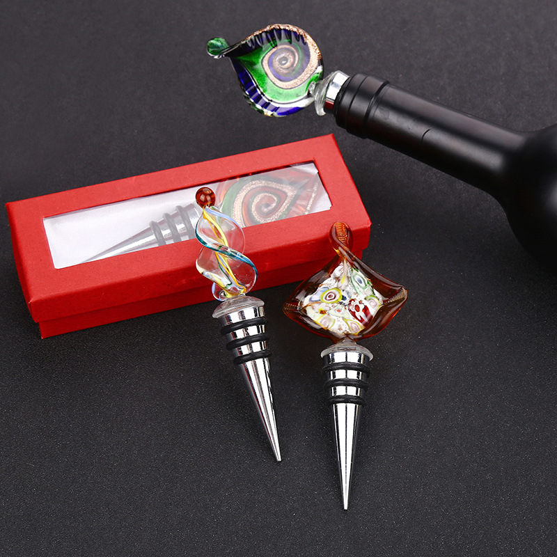 定制创意琉璃红酒塞子 红酒瓶塞葡萄酒塞保鲜塞密封塞气泡酒塞详情图1