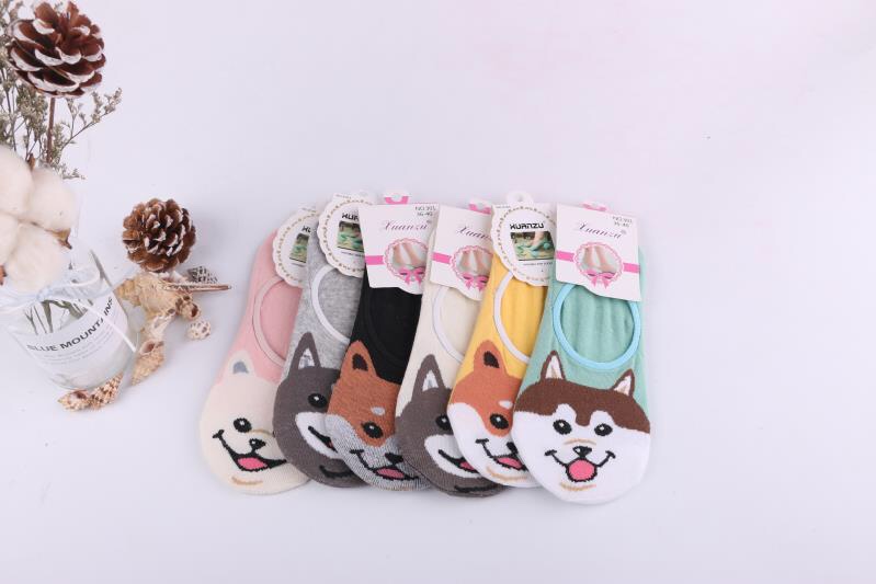 Ladies' invisible socks, small boat socks, cartoon socks, three-dimensional socks, cotton socks, short socks, silk socks, thin cotton socks, summer socks, spring and autumn socks undefined