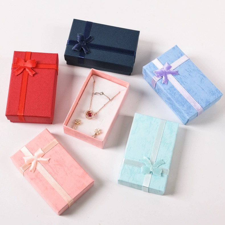 Spot cloud paper ring box jewelry box World lid paper box necklace set box jewelry box packing box