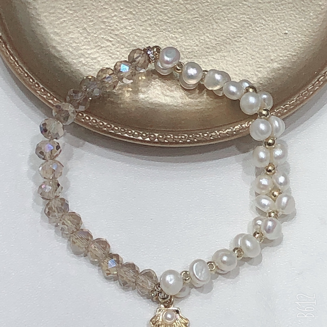 لؤلؤة عذبة أصلية، سوار لؤلؤة، شريط أحمر Item Picture