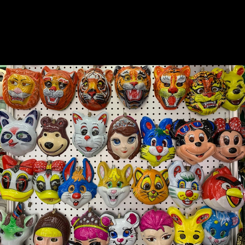 PVC儿童面具装饰动物假面具狂欢节面具面具舞会面具圣诞面具