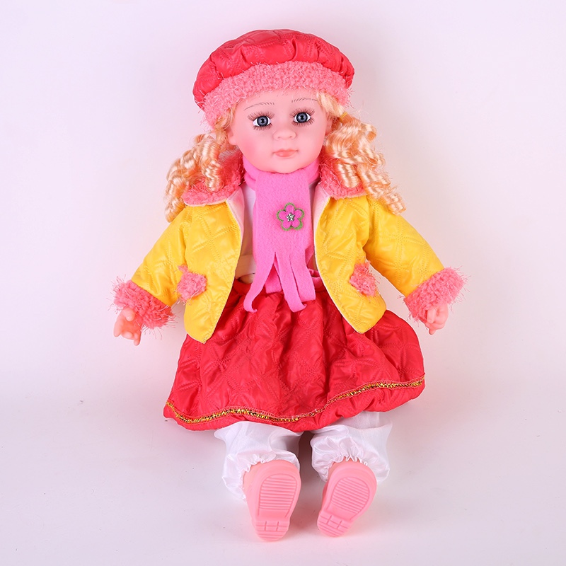 24寸仿真娃娃玩具婴亮色外套衣服搪胶宝宝洋娃娃女孩童娃娃图