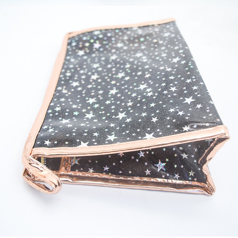 防水pvc星星公文包大容量化妆包化妆袋洗漱包手拿包收纳包产品图