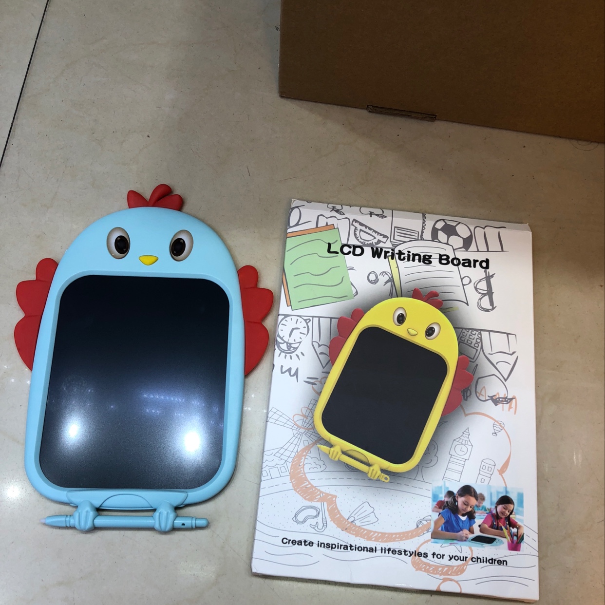 Chicken LCD handwriting pad, 6.5 inches, color mixing details Picture