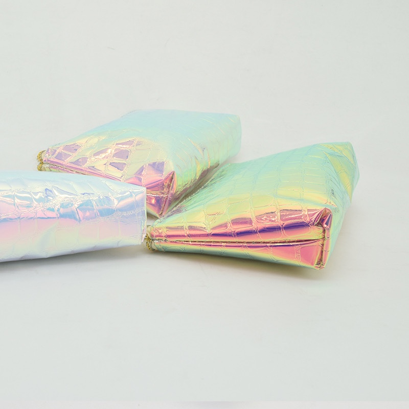 2020 nuevo radium fade color pequeño clutch bolsa de maquillaje para mujeres clutch bolsa de regalo portátil resistente al agua details Picture