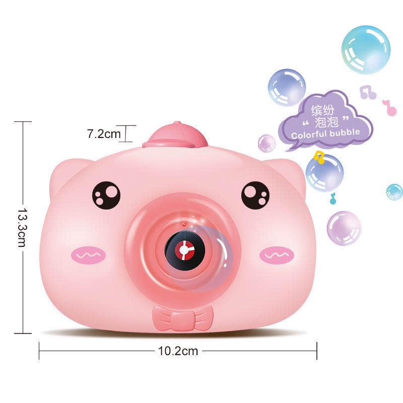 The fully automatic light and music bubble machine with the popular "little pig" is selling well at street stalls details Picture