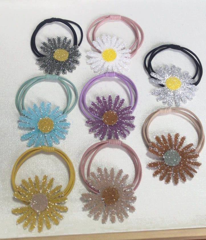Full diamond Daisy wound double-layer rubber band detail image 1