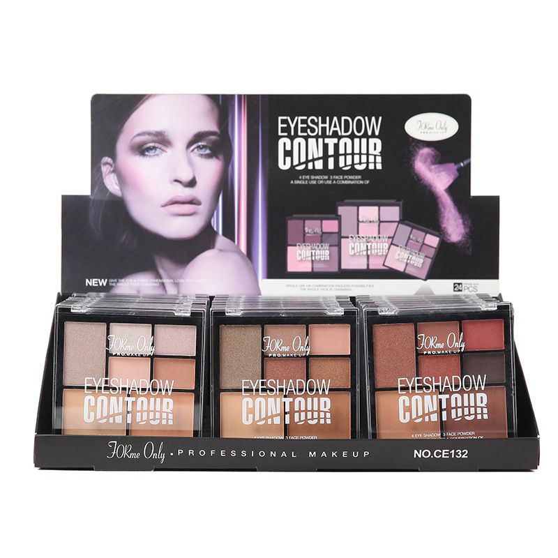 For Me Only 4 Color Eyeshadow 1 Color Highlight 2 Color Contouring Eye Shadow Palette Ce132 Specification drawing