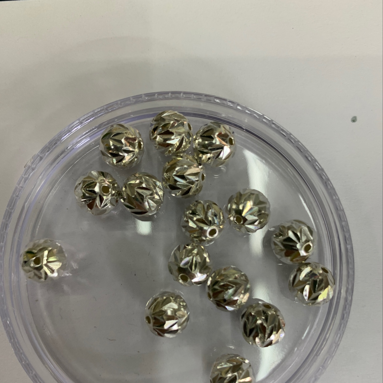 925 sterling silver light beads