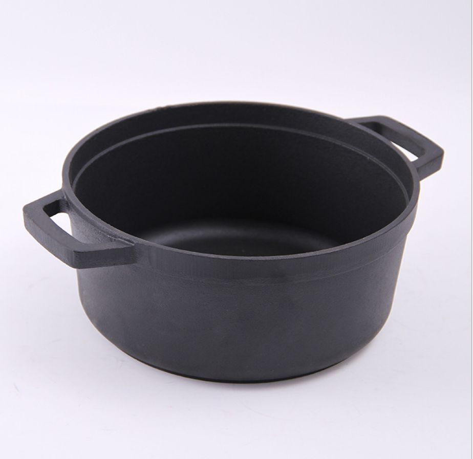 26 cm cast iron soup pot thickened double ear multifunctional saucepan raw iron pot