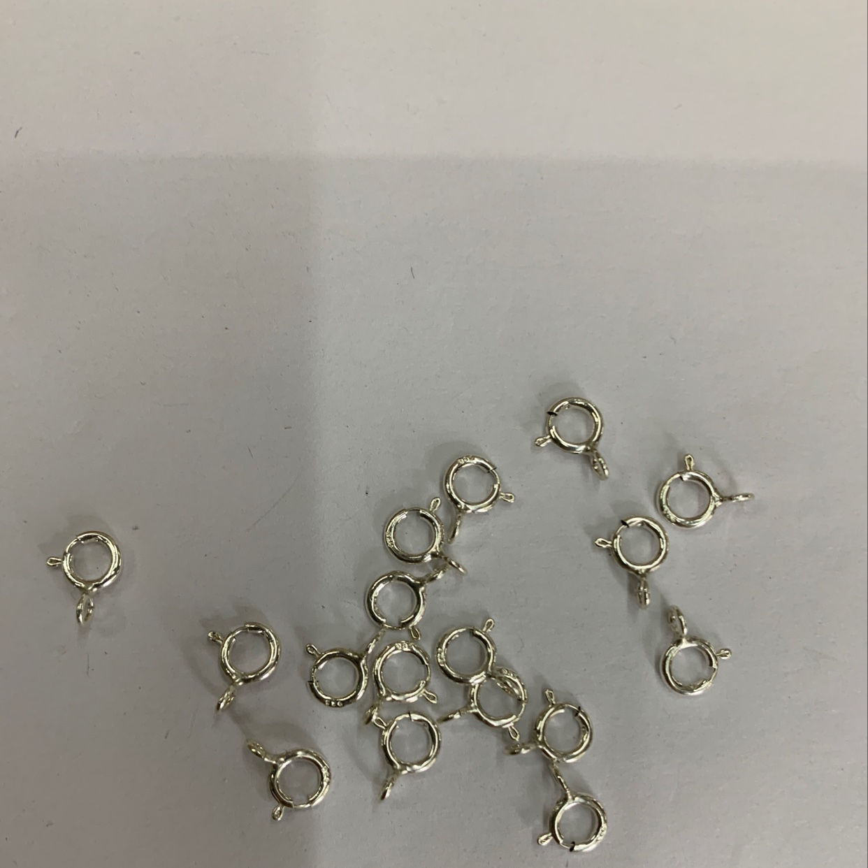 Pure silver spring buckle
