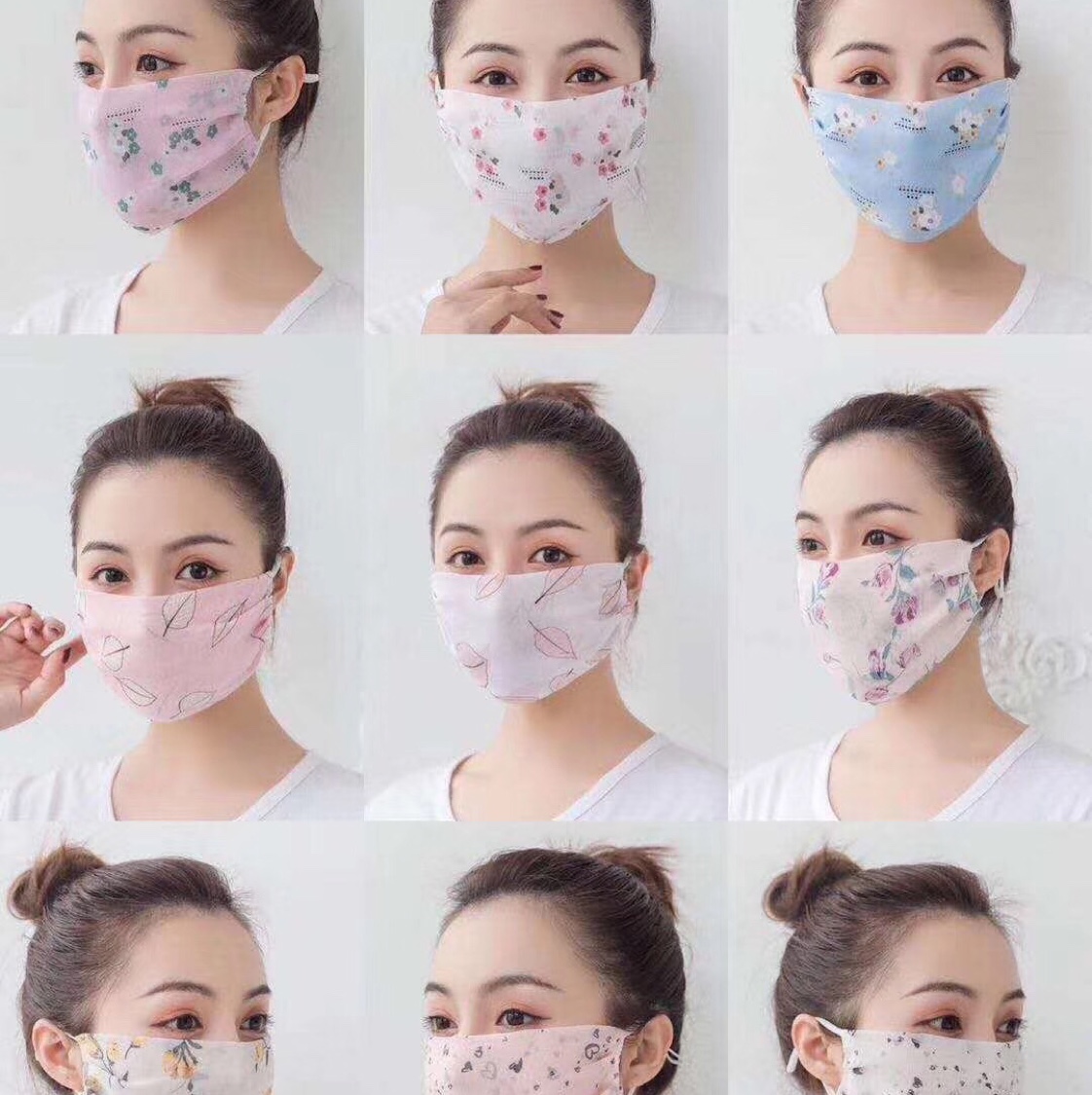 夏季冰丝口罩夏天薄款透气防晒尘防紫外线男女黑色真丝桑蚕丝面纱详情图6