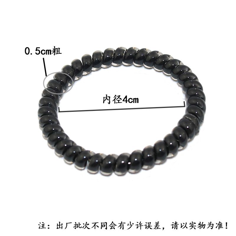 100 pieces/bag of jelly thin telephone wire hair cord female plastic rubber band bracelet welcome to make to order thumbnail