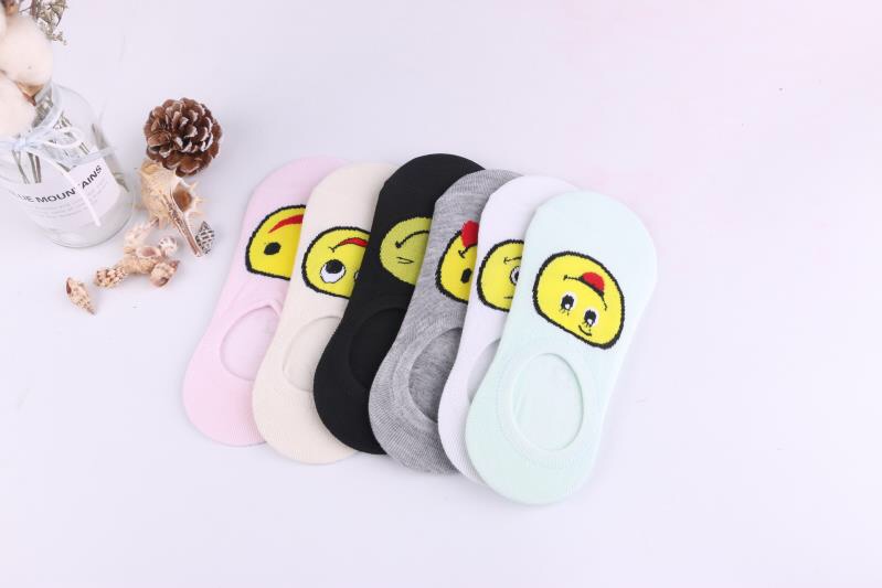 Ladies' invisible socks, small boat socks, cartoon socks, three-dimensional socks, cotton socks, short socks, silk socks, thin cotton socks, summer socks, spring and autumn socks Specification image