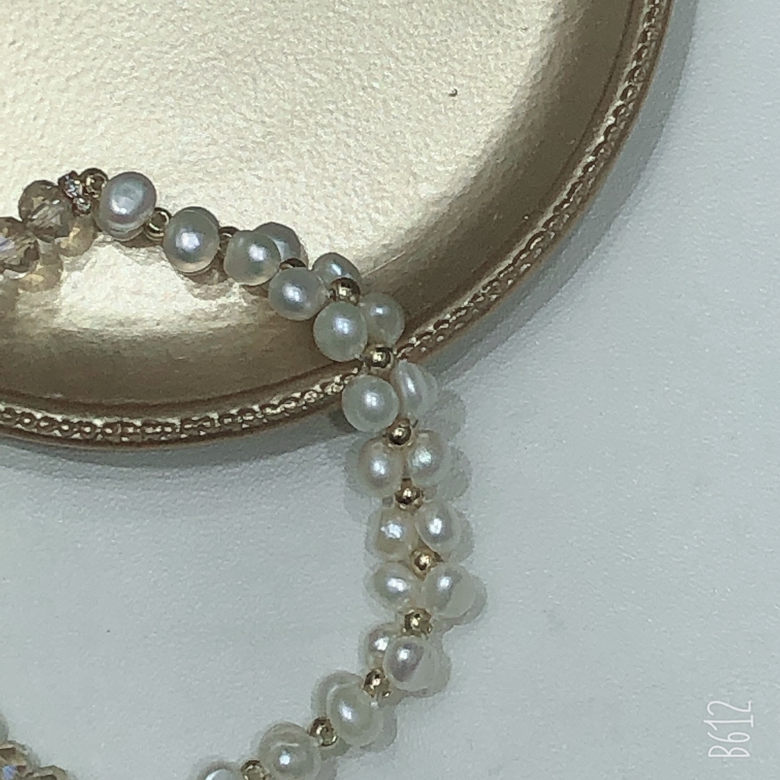 لؤلؤة عذبة أصلية، سوار لؤلؤة، شريط أحمر details Picture
