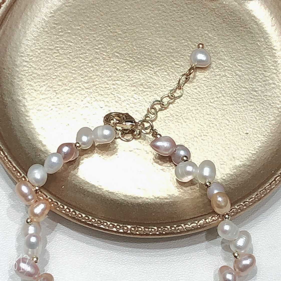 Original pearl bracelet ➕ copper wire white stone Internet celebrity style Specification image