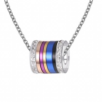 Diy functional cylinder necklace with rainbow versatile items