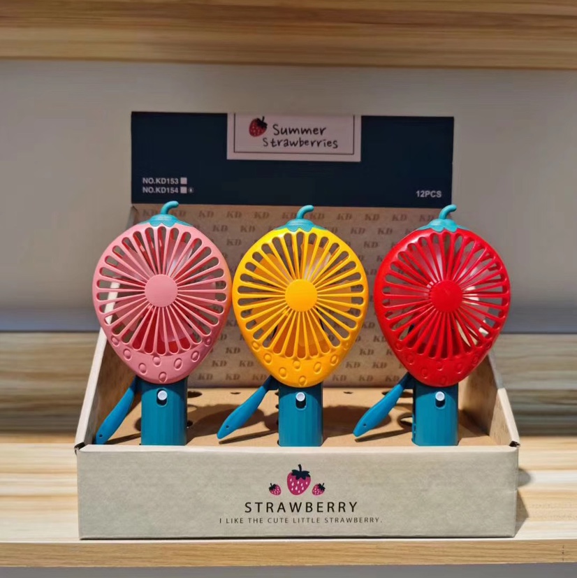 The hot-selling fruit series hand-pressed single-head spray mini fans and hand-pressed spray mini fans are selling well at street stalls undefined