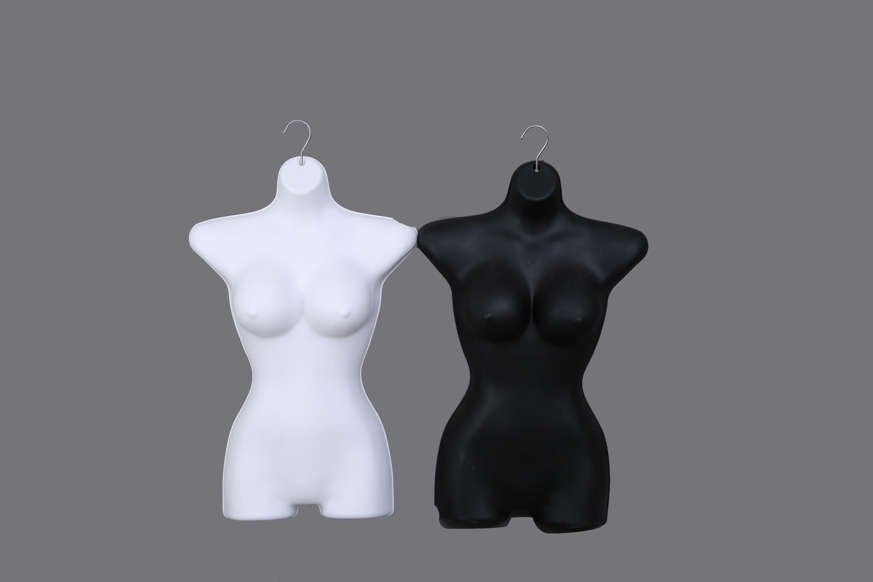 Manufacturers direct two colors optional black and white chest film clothes display rack model display clothes hang