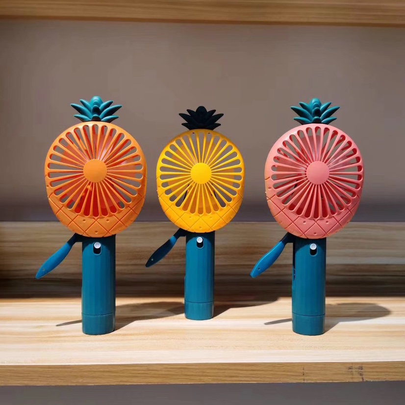 The hot-selling fruit series hand-pressed single-head spray mini fans and hand-pressed spray mini fans are selling well at street stalls Item Picture