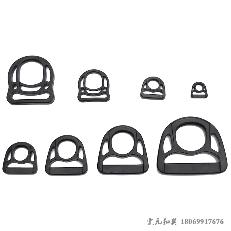 Environmentally friendly semi-circular adjustable buckle, D-type adjustable buckle, backpack adjustable buckle, triangular buckle details Picture