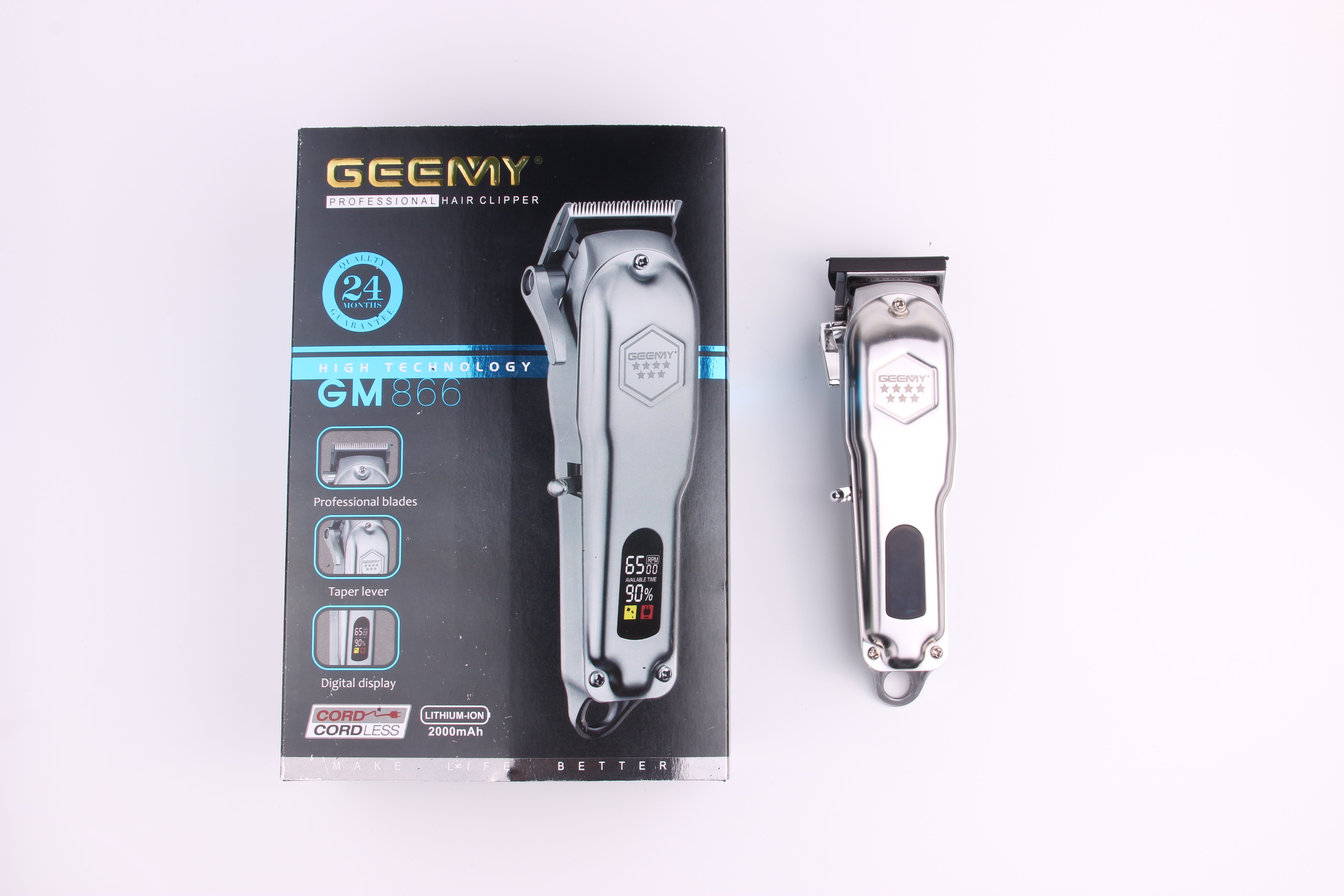 GEEMY格美866电动理发器 大功率理发电推剪充电式电动理发剪 跨境电商 厂家直供详情2