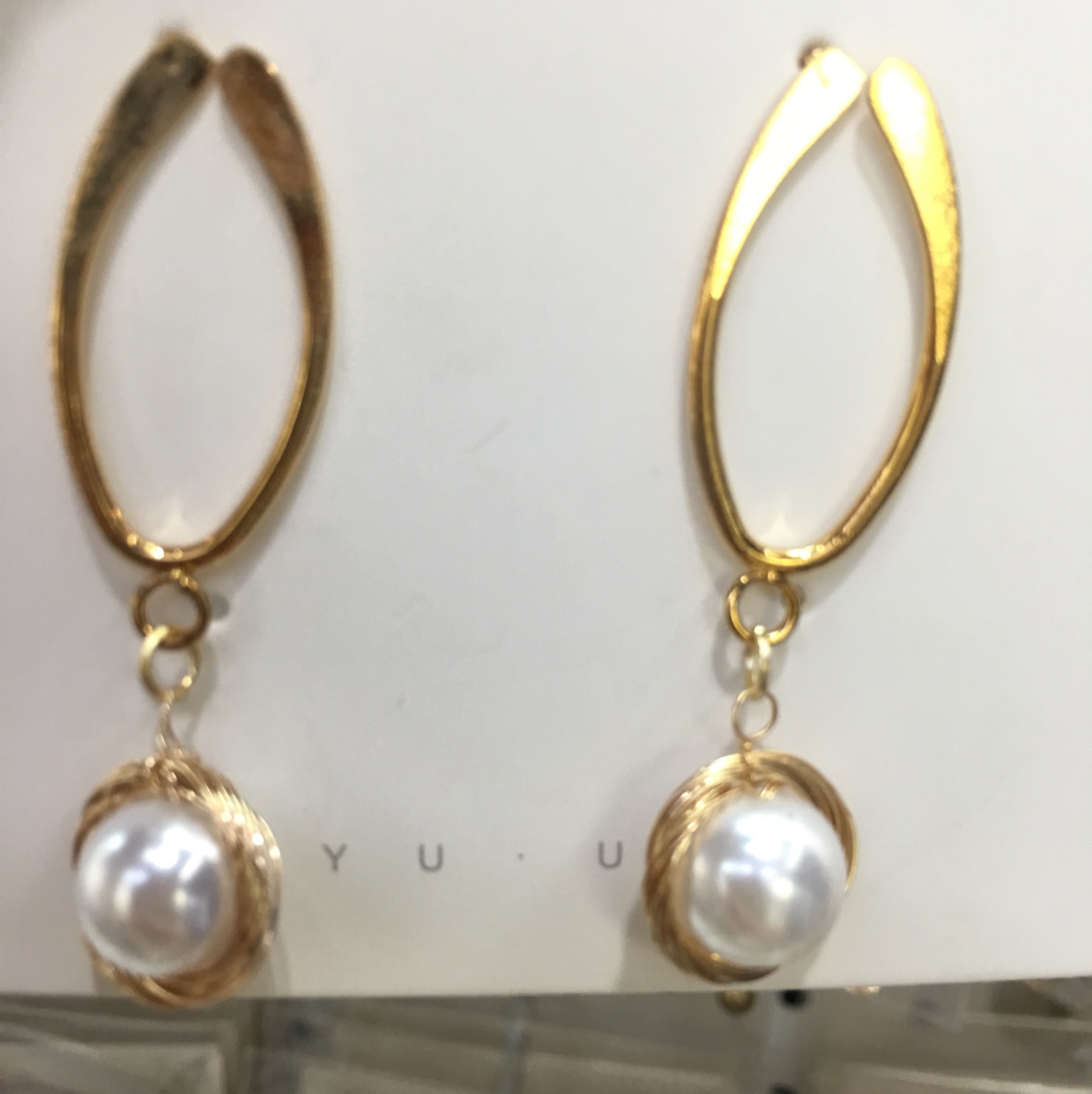 Imitation pearl earrings 4 thumbnail