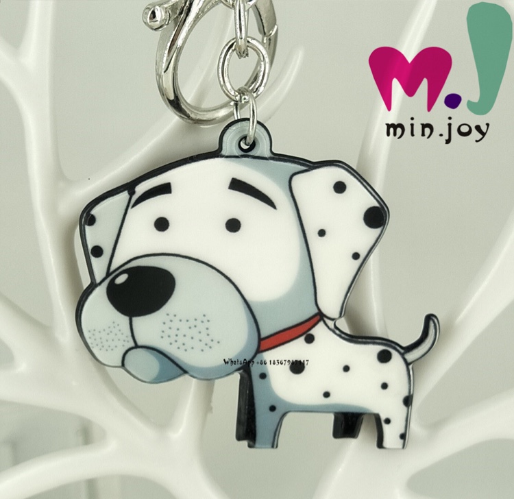 Puppy Spotted Dog Cartoon Dog Cartoon Key Chain Pendant Bag Hanging Clothing Accessories Ornaments Ornaments details Picture