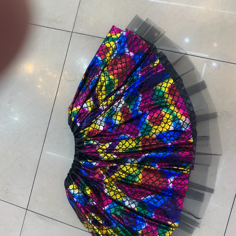 鱼鳞片凸凸裙