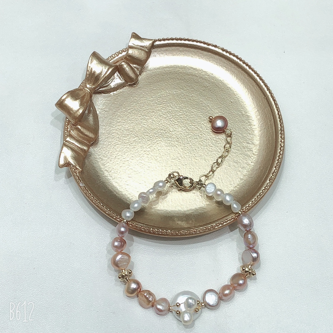 Baroque freshwater pearl original pearl lobster clasp bracelet for women Item Picture
